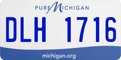 MI license plate DLH1716