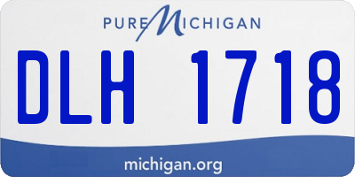 MI license plate DLH1718