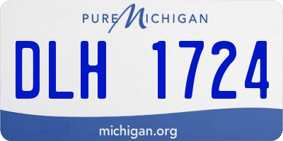MI license plate DLH1724
