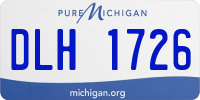 MI license plate DLH1726