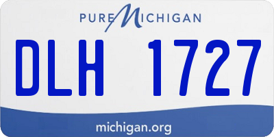 MI license plate DLH1727