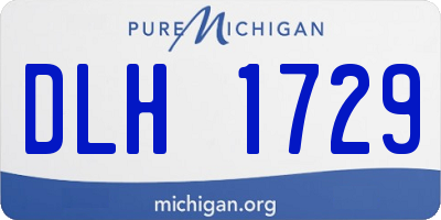 MI license plate DLH1729
