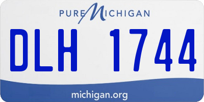 MI license plate DLH1744