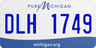 MI license plate DLH1749