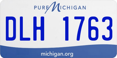 MI license plate DLH1763