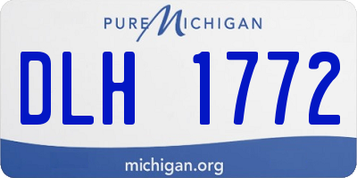 MI license plate DLH1772