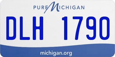 MI license plate DLH1790