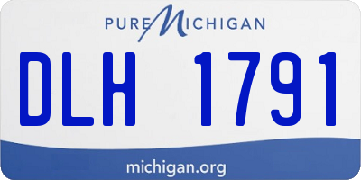 MI license plate DLH1791