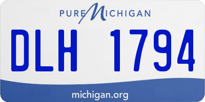 MI license plate DLH1794