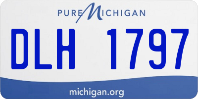 MI license plate DLH1797