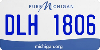 MI license plate DLH1806
