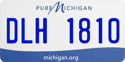 MI license plate DLH1810