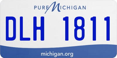 MI license plate DLH1811