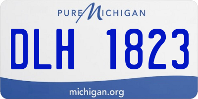 MI license plate DLH1823