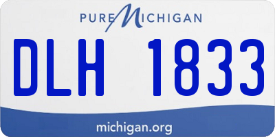 MI license plate DLH1833