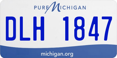 MI license plate DLH1847