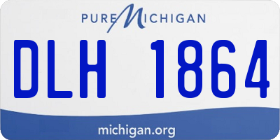 MI license plate DLH1864