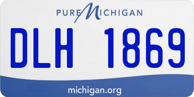 MI license plate DLH1869