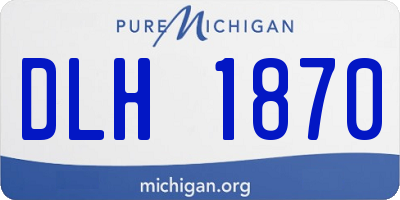 MI license plate DLH1870