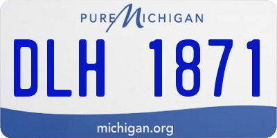 MI license plate DLH1871
