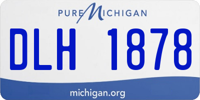 MI license plate DLH1878