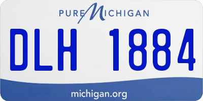 MI license plate DLH1884