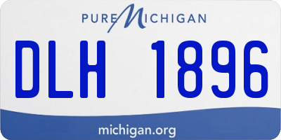 MI license plate DLH1896