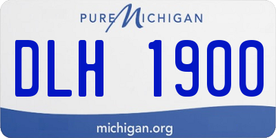 MI license plate DLH1900