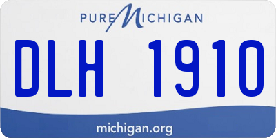 MI license plate DLH1910