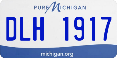 MI license plate DLH1917