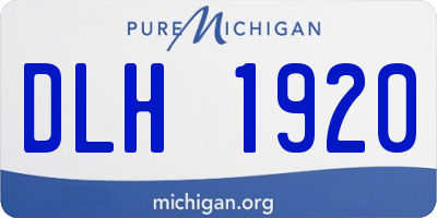 MI license plate DLH1920