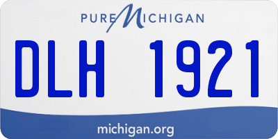 MI license plate DLH1921