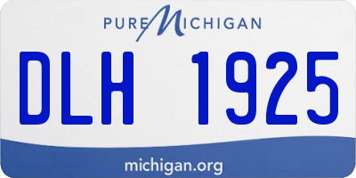 MI license plate DLH1925