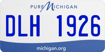 MI license plate DLH1926