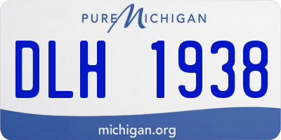 MI license plate DLH1938