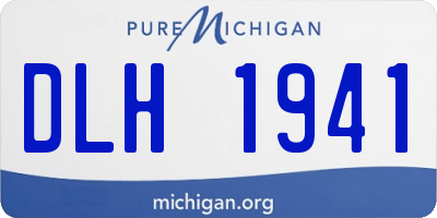 MI license plate DLH1941