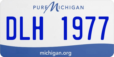 MI license plate DLH1977