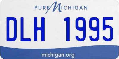 MI license plate DLH1995