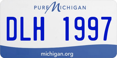 MI license plate DLH1997