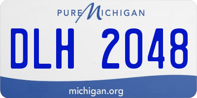 MI license plate DLH2048