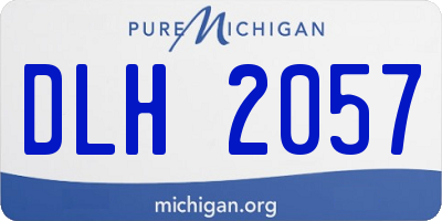 MI license plate DLH2057