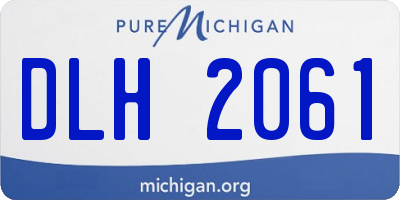 MI license plate DLH2061