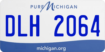MI license plate DLH2064