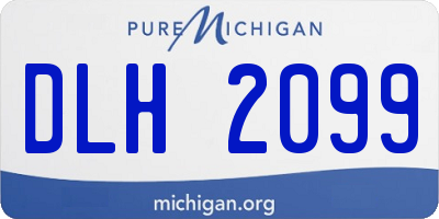 MI license plate DLH2099