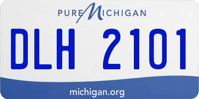 MI license plate DLH2101