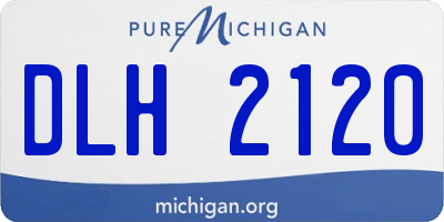 MI license plate DLH2120