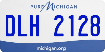 MI license plate DLH2128