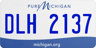 MI license plate DLH2137