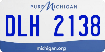MI license plate DLH2138
