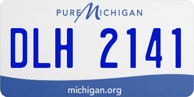 MI license plate DLH2141